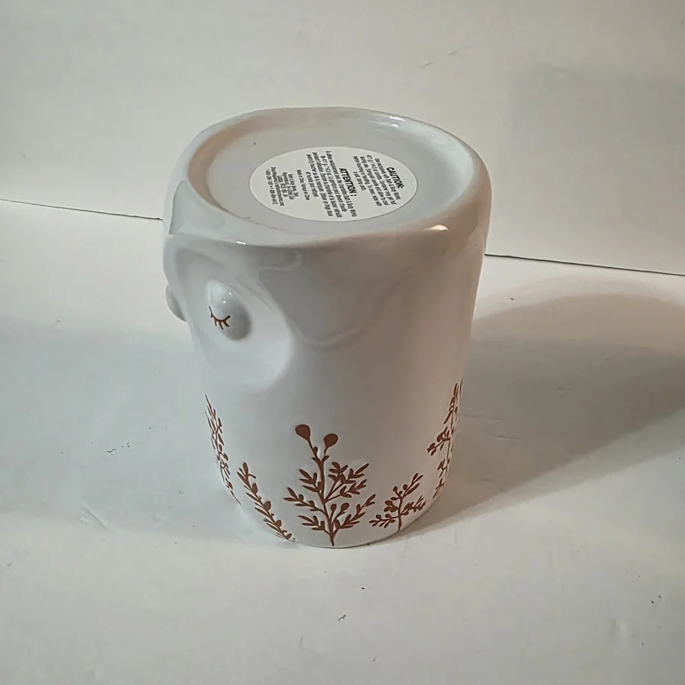 Bath And Body Works Owl 3 Wick Candle Holder